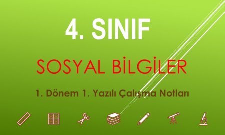 4. Sınıf Sosyal Bilgiler Yazılı Hazırlık Çalışması