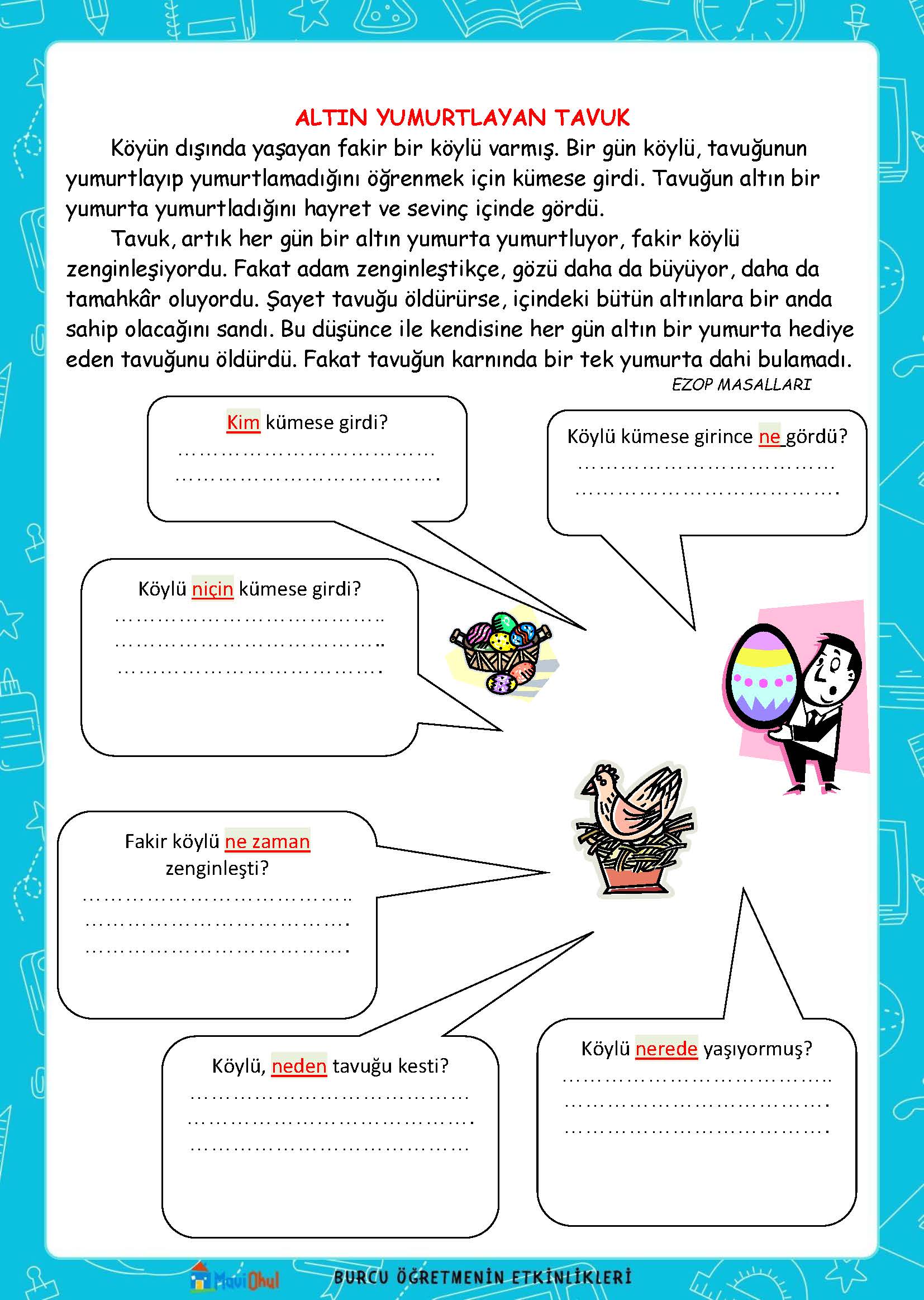 ALTIN YUMURTLAYAN TAVUK 5N1K