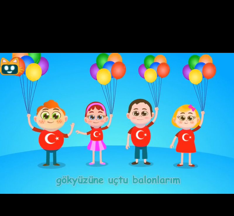 23 NİSAN ÇOCUK BAYRAMI ŞARKISI KARAOKE VİDEOLU