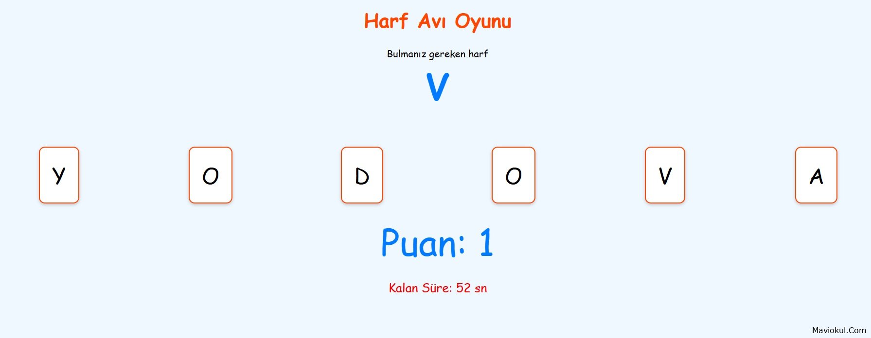 Harf Avı Oyunu