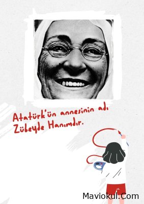 1. Sınıf Hayat Bilgisi Atatürk'ün Hayatı İle İlgili Afiş Çalışmaları