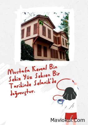 1. Sınıf Hayat Bilgisi Atatürk'ün Hayatı İle İlgili Afiş Çalışmaları