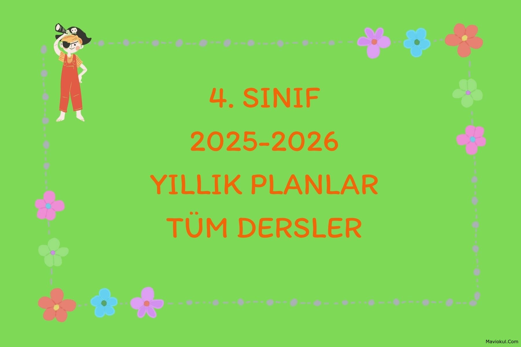 4. Sınıf Yıllık Planlar - Tüm Dersler 2025-2026