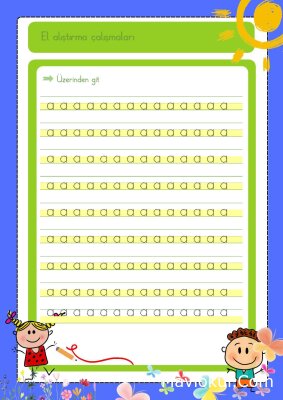 a Harfi Üzerinden Gitme Çalışması