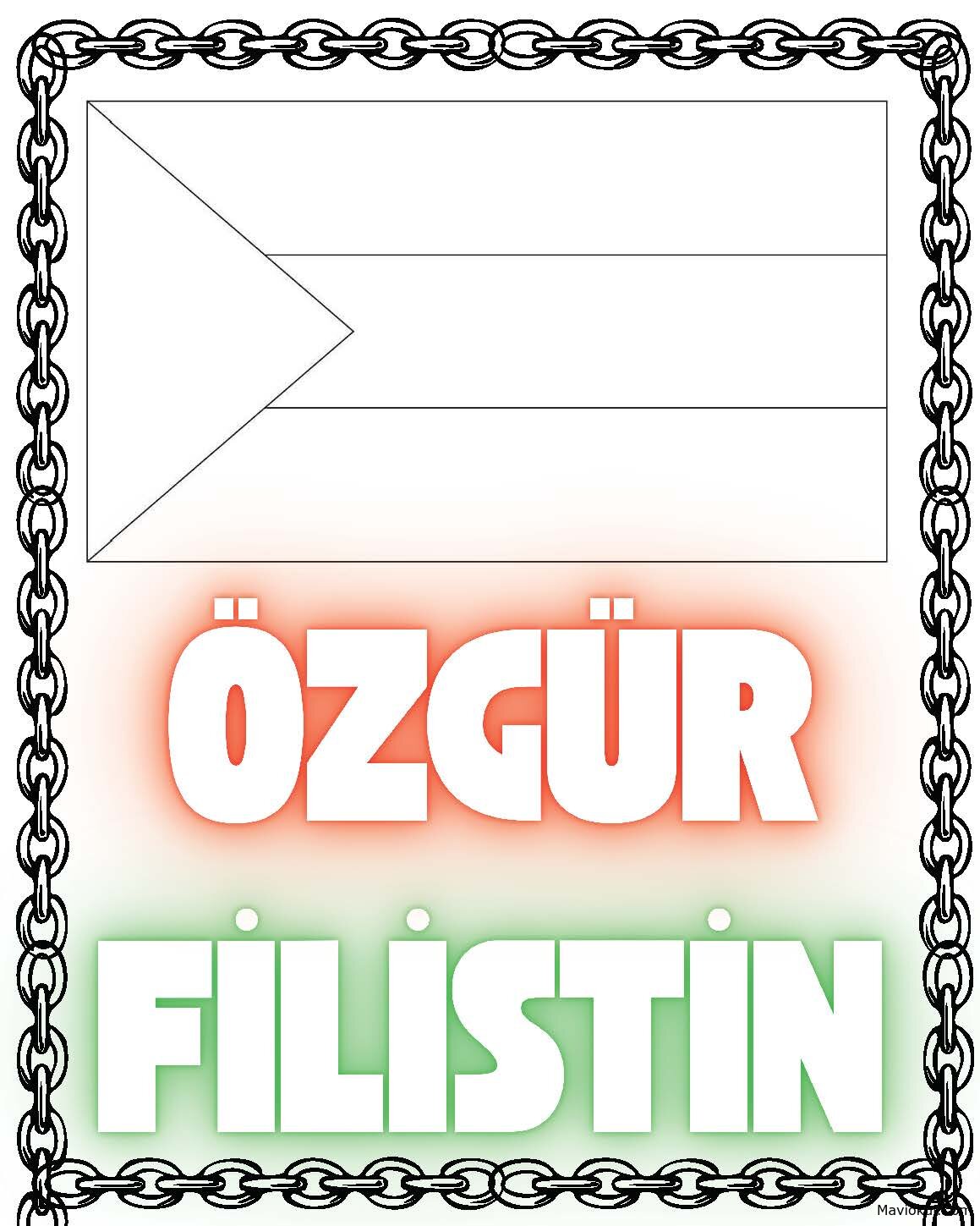 Özgür Filistin Boyama Sayfası