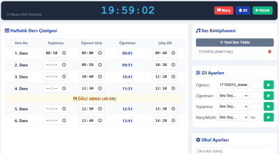 Okul Zil Sesi Programı