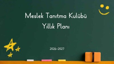 Meslek Tanıtma Kulübü Yıllık Planı 2026-2027